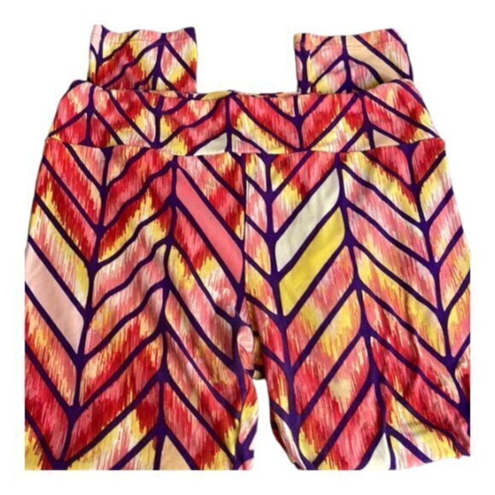 Women's Lularoe Multi-Color Buttery Soft Leggings Size TC (12-24) GUC #2394
